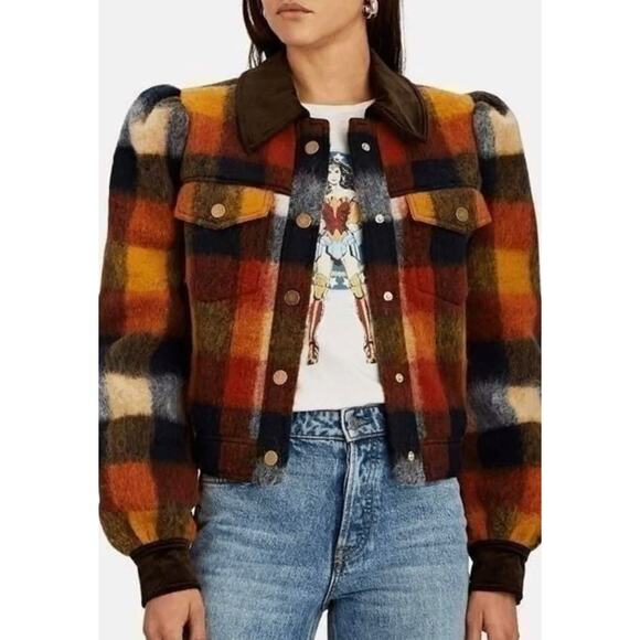 Veronica Beard Piana Plaid Jacket size 10 - Picture 7 of 7